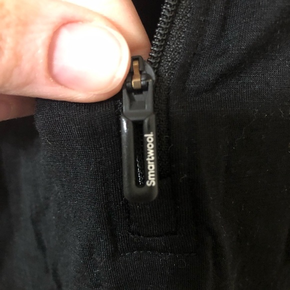 Smartwool Men's Merino 150 Wool Black 1/4 Zip-Up Sweater - Size Large - Picture 2 of 8